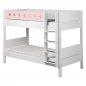 Preview: Flexa White Etagenbett 90x190 gerade Leiter weiß/rosa Preview: Flexa White Etagenbett 90x190 gerade Leiter weiß/rosa
