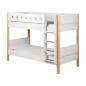 Preview: Flexa White Etagenbett 90x200 gerade Leiter in birke/weiß Preview: Flexa White Etagenbett 90x200 gerade Leiter in birke/weiß