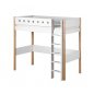 Preview: Flexa White Hochbett 90x200 gerade Leiter in birke/weiß Preview: Flexa White Hochbett 90x200 gerade Leiter in birke/weiß