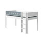 Preview: Flexa White Spielbett 90x190 gerade Leiter in Weiß/Frosty Blue Preview: Flexa White Spielbett 90x190 gerade Leiter in Weiß/Frosty Blue