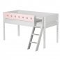 Preview: Flexa White Spielbett 90x200 Schrägleiter in weiß/rosa Preview: Flexa White Spielbett 90x200 Schrägleiter in weiß/rosa