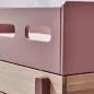 Mobile Preview: Flexa Popsicle Halbhohes Bett mit gerader Leiter in 90x200 Cherry