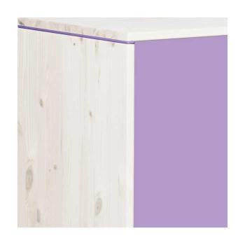 Flexa Classic Kleiderschrank 3 Türen, 2 Schubladen weiß/lila