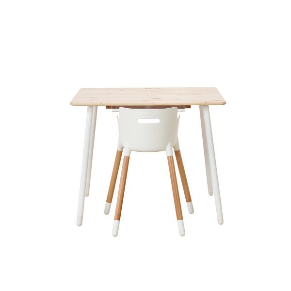 Flexa Classic Schreibtisch in natur/deckend weiß