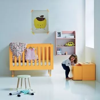 Flexa Dots Kinderbett / Babybett in 60x120 cm weiß