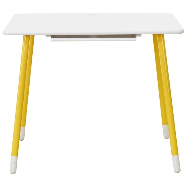 Flexa White Schreibtisch in deckend weiß/gelb