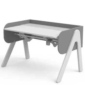 Flexa Woody Schreibtisch in Weiß/Urban Grey