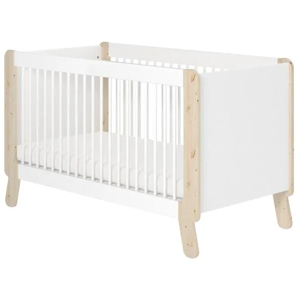 Flexa Näst Kinder-/Babybett Natur/Weiß Flexa Näst Kinder-/Babybett Natur/Weiß