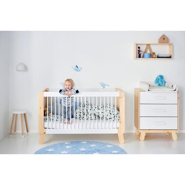 Flexa Näst Kinder-/Babybett Natur/Weiß Flexa Näst Kinder-/Babybett Natur/Weiß