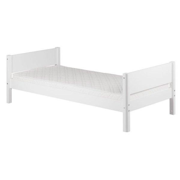 Flexa White Einzelbett 90x190 Pfosten in weiß Flexa White Einzelbett 90x190 Pfosten in weiß