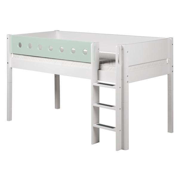 Flexa White Spielbett 90x200 gerade L. weiß/weiß/mintgrün Flexa White Spielbett 90x200 gerade L. weiß/weiß/mintgrün