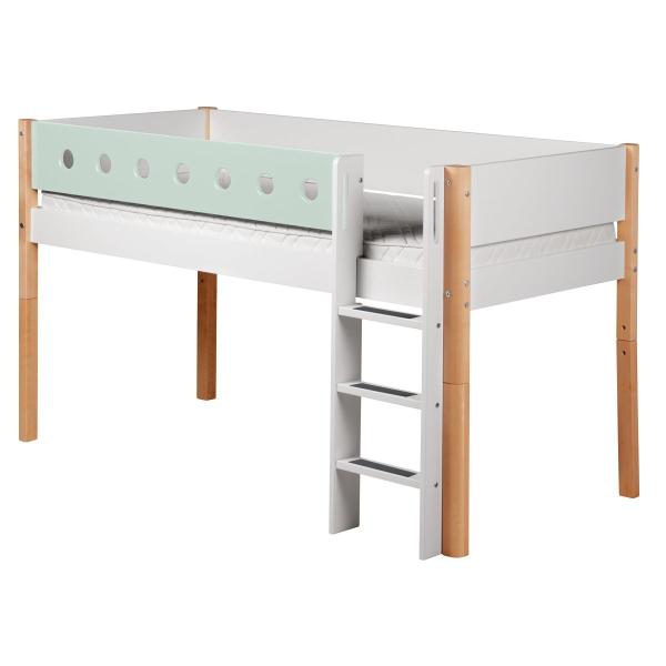 Flexa White Spielbett 90x190 gerade L. weiß/birke/mintgrün Flexa White Spielbett 90x190 gerade L. weiß/birke/mintgrün