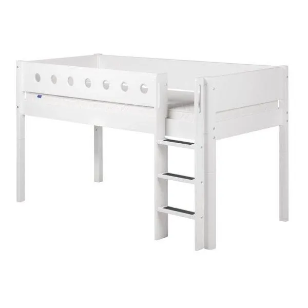 Flexa White Spielbett 90x200 gerade Leiter in weiß Flexa White Spielbett 90x200 gerade Leiter in weiß