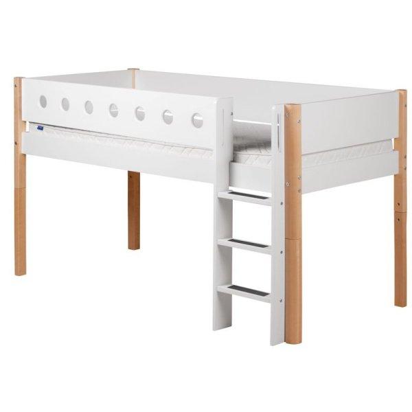 Flexa White Spielbett 90x200 gerade Leiter in birke/weiß Flexa White Spielbett 90x200 gerade Leiter in birke/weiß