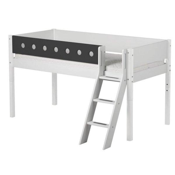 Flexa White Spielbett 90x190 Schrägleiter in weiß/grau Flexa White Spielbett 90x190 Schrägleiter in weiß/grau