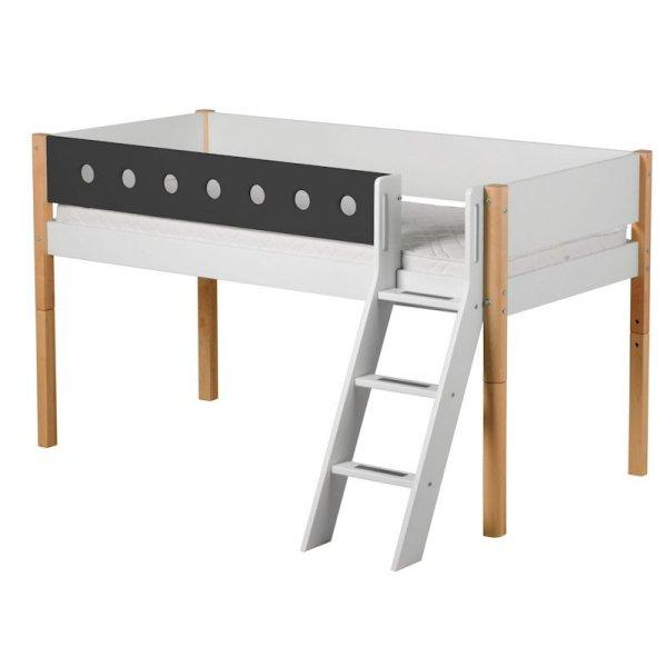 Flexa White Spielbett 90x190 Schrägleiter in birke/grau Flexa White Spielbett 90x190 Schrägleiter in birke/grau