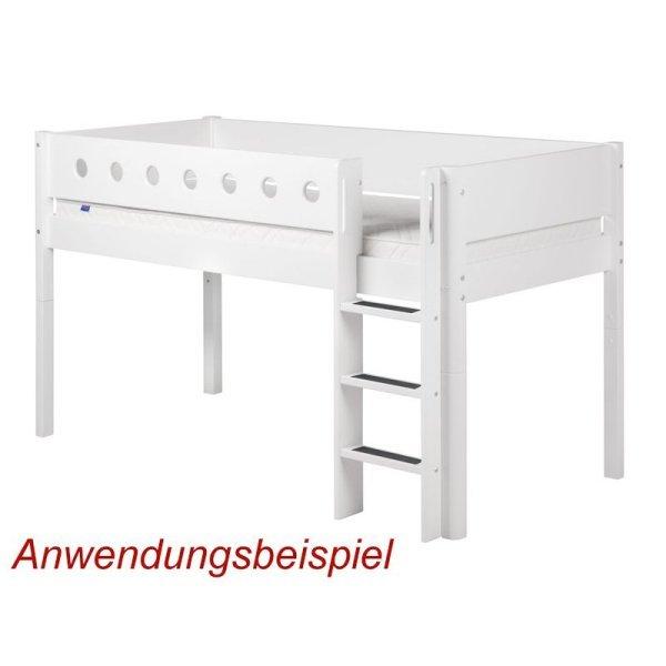 Flexa White Pfosten+ger. Leiter f. Spielbett in weiß Flexa White Pfosten+ger. Leiter f. Spielbett in weiß