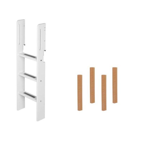 Flexa White Pfosten+ger. Leiter f. Spielbett in birke Flexa White Pfosten+ger. Leiter f. Spielbett in birke