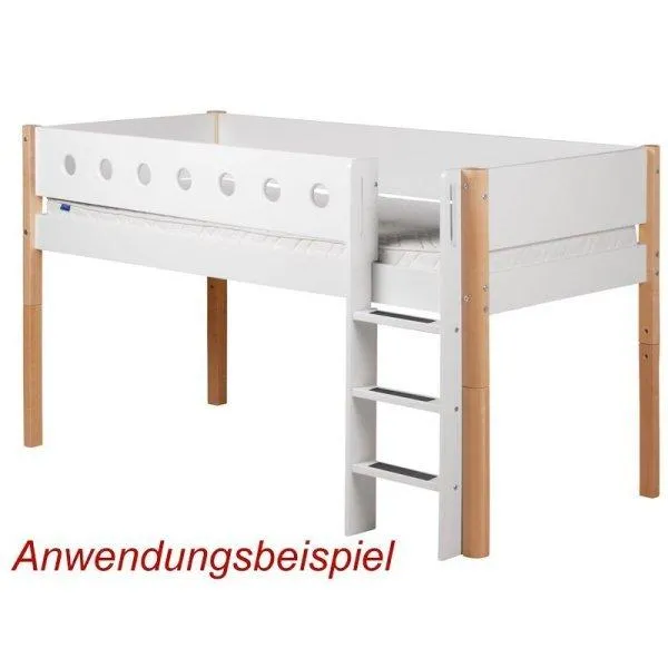 Flexa White Pfosten+ger. Leiter f. Spielbett in birke Flexa White Pfosten+ger. Leiter f. Spielbett in birke
