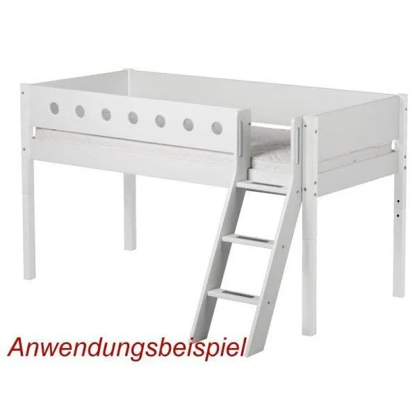 Flexa White Pfosten+schr. Leiter f. Spielbett in weiß Flexa White Pfosten+schr. Leiter f. Spielbett in weiß