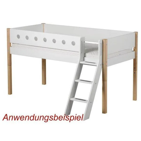Flexa White Pfosten+schr. Leiter f. Spielbett in birke Flexa White Pfosten+schr. Leiter f. Spielbett in birke