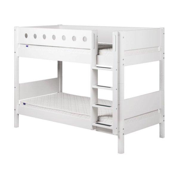 Flexa White Etagenbett 90x190 gerade Leiter in weiß/weiß Flexa White Etagenbett 90x190 gerade Leiter in weiß/weiß