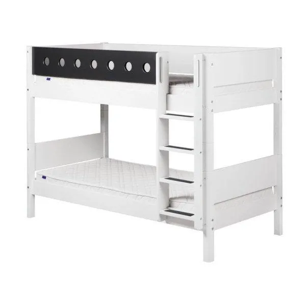 Flexa White Etagenbett 90x190 gerade Leiter in weiß/grau Flexa White Etagenbett 90x190 gerade Leiter in weiß/grau