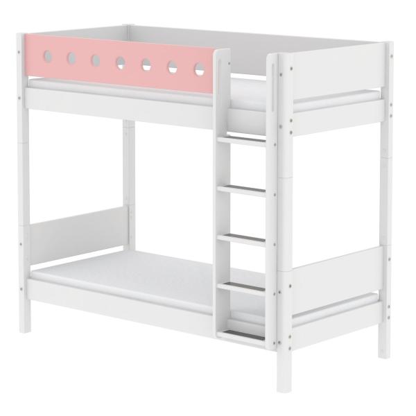 Flexa White extra hohes Etagenbett 90x200 weiß/weiß/rosa Flexa White extra hohes Etagenbett 90x200 weiß/weiß/rosa