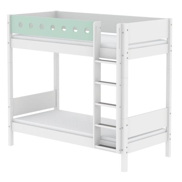 Flexa White extra hohes Etagenbett 90x200 weiß/weiß/mintgrün Flexa White extra hohes Etagenbett 90x200 weiß/weiß/mintgrün