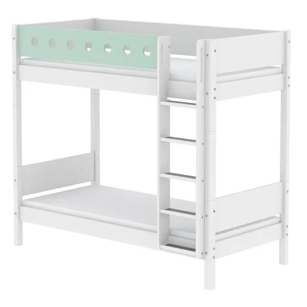 Flexa White extra hohes Etagenbett 90x200 weiß/weiß/mintgrün Flexa White extra hohes Etagenbett 90x200 weiß/weiß/mintgrün