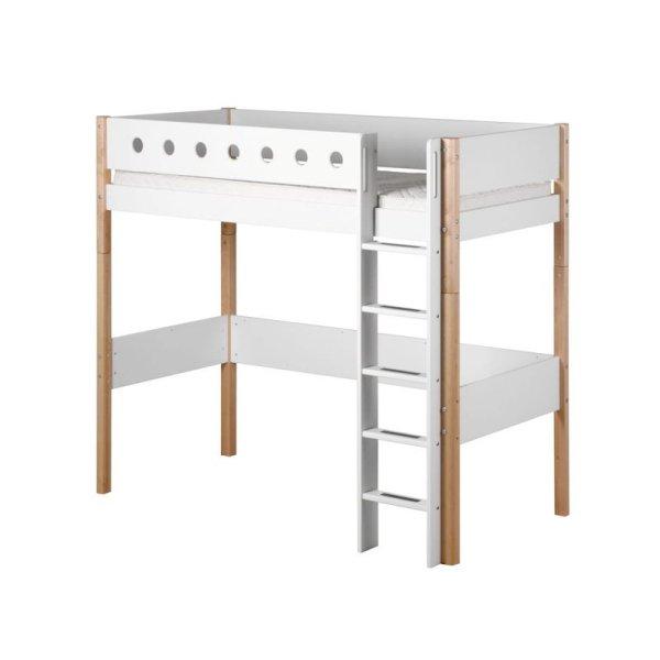 Flexa White Hochbett 90x190 gerade Leiter in birke/weiß Flexa White Hochbett 90x190 gerade Leiter in birke/weiß