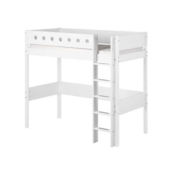Flexa White Hochbett 90x200 gerade Leiter in weiß/weiß Flexa White Hochbett 90x200 gerade Leiter in weiß/weiß