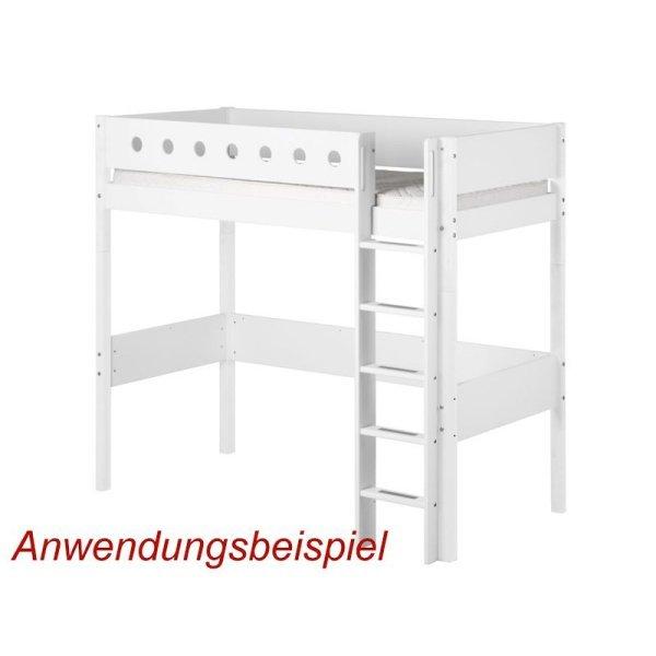 Flexa White Pfosten+ger. Leiter f. 90x190 Hochbett weiß Flexa White Pfosten+ger. Leiter f. 90x190 Hochbett weiß