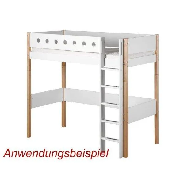 Flexa White Pfosten+ger. Leiter f. 90x190 Hochbett birke Flexa White Pfosten+ger. Leiter f. 90x190 Hochbett birke