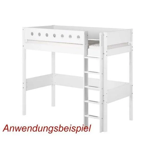 Flexa White Pfosten+ger. Leiter f. 90x200 Hochbett weiß Flexa White Pfosten+ger. Leiter f. 90x200 Hochbett weiß