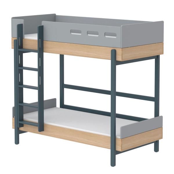 Flexa Popsicle Etagenbett mit gerader Leiter in 90x200 Blueberry Flexa Popsicle Etagenbett mit gerader Leiter in 90x200 Blueberry
