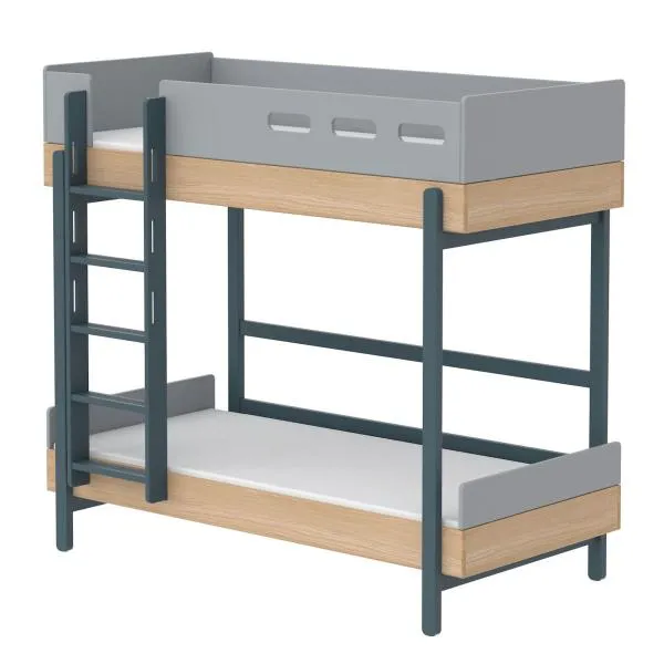Flexa Popsicle Etagenbett mit gerader Leiter in 90x200 Blueberry Flexa Popsicle Etagenbett mit gerader Leiter in 90x200 Blueberry