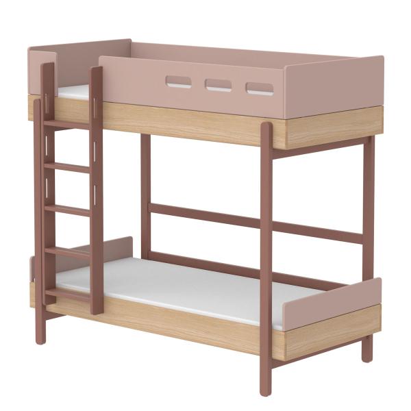 Flexa Popsicle Etagenbett mit gerader Leiter in 90x200 Cherry Flexa Popsicle Etagenbett mit gerader Leiter in 90x200 Cherry