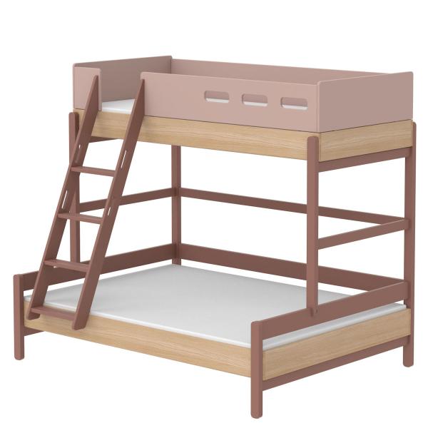 Flexa Popsicle Familienbett mit Schrägleiter in 90/140x200 Cherry Flexa Popsicle Familienbett mit Schrägleiter in 90/140x200 Cherry