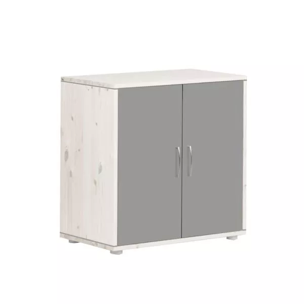 Classic Kommode 2 Türen Kieferweiß/Urban Grey Classic Kommode 2 Türen Kieferweiß/Urban Grey