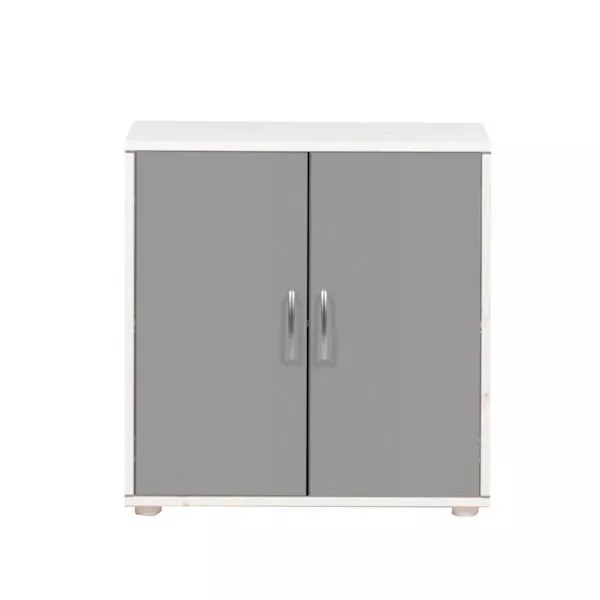 Classic Kommode 2 Türen Kieferweiß/Urban Grey Classic Kommode 2 Türen Kieferweiß/Urban Grey