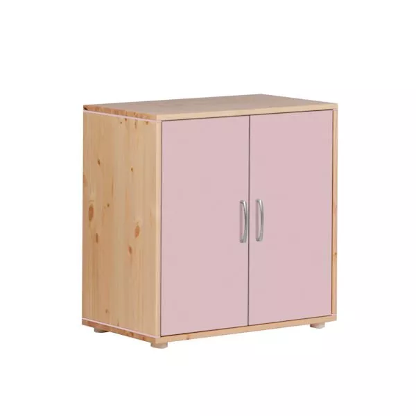 Classic Kommode 2 Türen Kiefer/Rosa Classic Kommode 2 Türen Kiefer/Rosa
