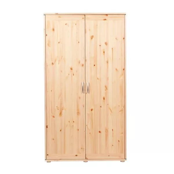 Kleiderschrank 2 Türen Kiefer/Nordic Blue Kleiderschrank 2 Türen Kiefer/Nordic Blue