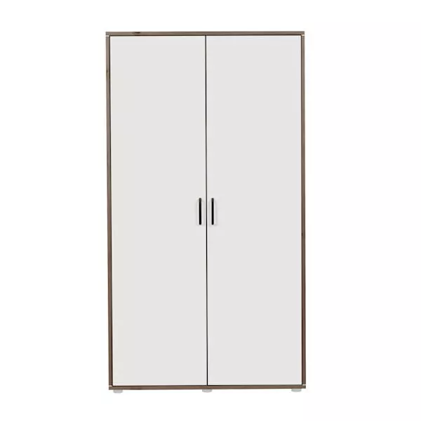 Kleiderschrank 2 Türen Terra/Lack weiß Kleiderschrank 2 Türen Terra/Lack weiß