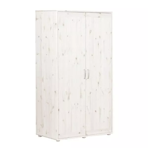 Kleiderschrank 2 Türen Kieferweiß/Kieferweiß Kleiderschrank 2 Türen Kieferweiß/Kieferweiß