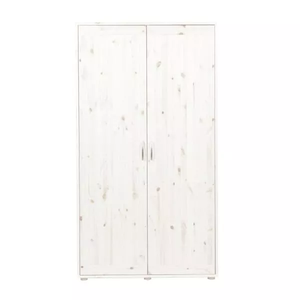 Kleiderschrank 2 Türen Kieferweiß/Kieferweiß Kleiderschrank 2 Türen Kieferweiß/Kieferweiß