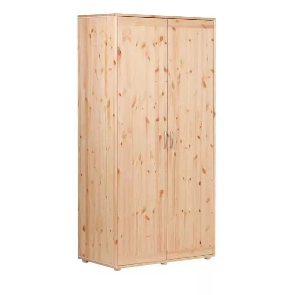 Extrahoher Schrank 2 Türen Kiefer/Kiefer/Weiß Extrahoher Schrank 2 Türen Kiefer/Kiefer/Weiß