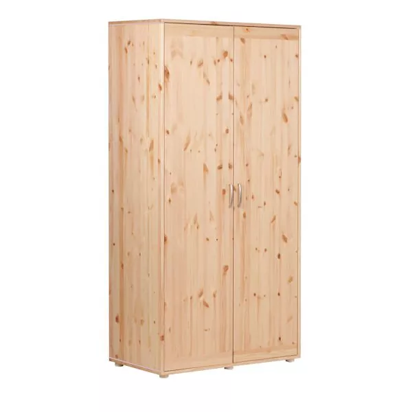 Extrahoher Schrank 2 Türen Kiefer/Rosa Extrahoher Schrank 2 Türen Kiefer/Rosa
