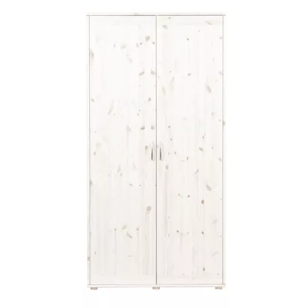 Extrahoher Schrank 2 Türen Kieferweiß/Rosa Extrahoher Schrank 2 Türen Kieferweiß/Rosa