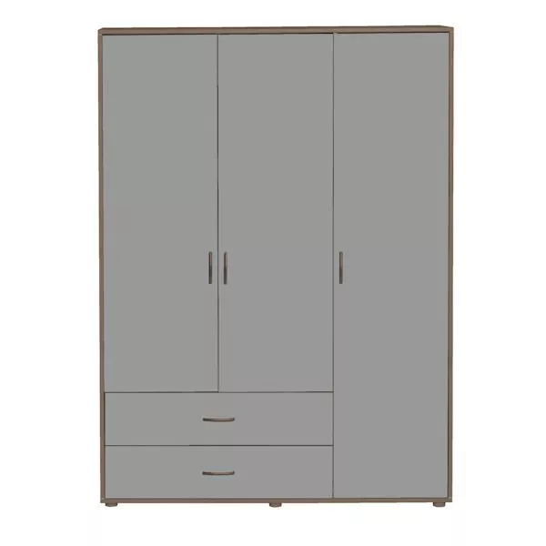 Kleiderschrank 3 Türen 2 Schübe Terra/Urban Grey Kleiderschrank 3 Türen 2 Schübe Terra/Urban Grey